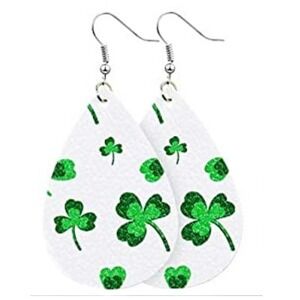 5/$25  St. Patricks Day Earrings St Patricks Day Green Jewelry Shamrocks Earring